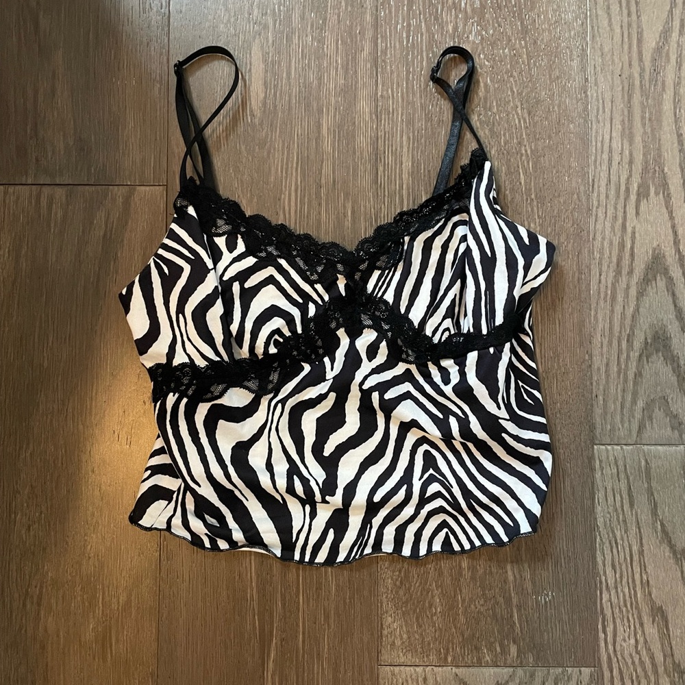 ZEBRA LACED TANK TOP 🦓🦓 never worn! In perfect condition :)